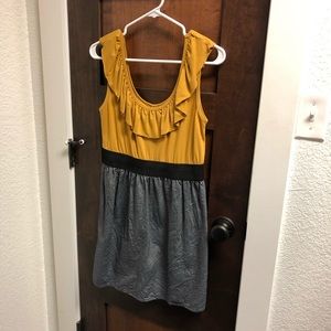 Mustard Yellow & “Jean” Dress